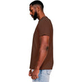 Chocolate - Side - Casual Classics Mens Core Ringspun Cotton Slim T-Shirt