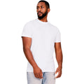 White - Front - Casual Classics Mens Core Ringspun Cotton Slim T-Shirt