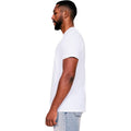 White - Side - Casual Classics Mens Core Ringspun Cotton Slim T-Shirt