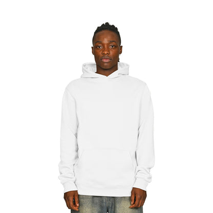 White - Front - Casual Classics Mens Core Ringspun Cotton Tall Hoodie