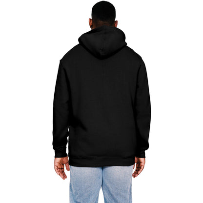Black - Back - Casual Classics Mens Core Ringspun Cotton Tall Hoodie