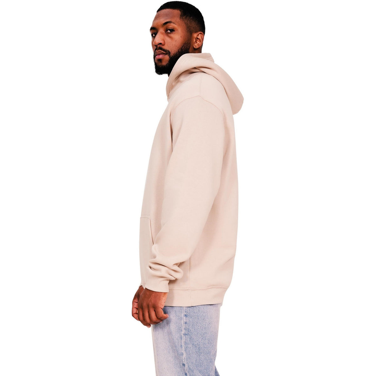Sand - Side - Casual Classics Mens Core Ringspun Cotton Tall Hoodie