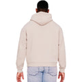 Ecru - Back - Casual Classics Mens Boxy Ringspun Cotton Oversized Hoodie