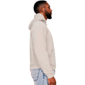 Ecru - Side - Casual Classics Mens Boxy Ringspun Cotton Oversized Hoodie