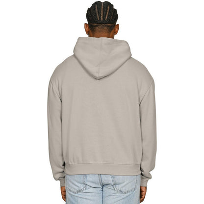 Stone - Back - Casual Classics Mens Boxy Ringspun Cotton Oversized Hoodie