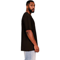 Black - Side - Casual Classics Mens Core Ringspun Cotton Tall Oversized T-Shirt
