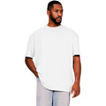 White - Front - Casual Classics Mens Core Ringspun Cotton Tall Oversized T-Shirt