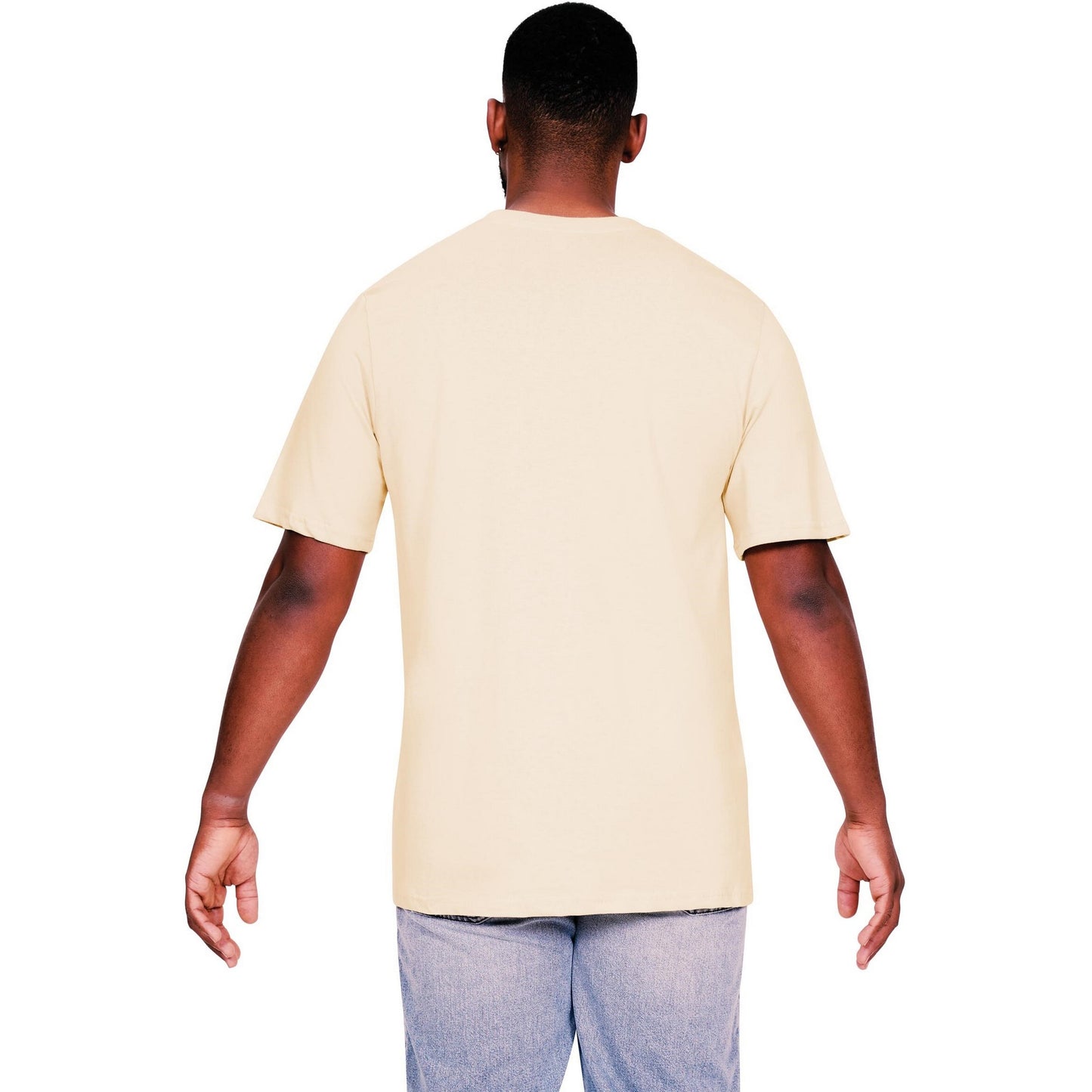 Ecru - Back - Casual Classics Mens Core Ringspun Cotton T-Shirt