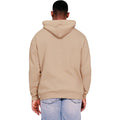 Sand - Back - Casual Classics Mens Core Ringspun Cotton Oversized Hoodie