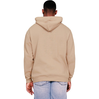 Sand - Back - Casual Classics Mens Core Ringspun Cotton Oversized Hoodie