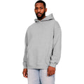 Heather Grey - Front - Casual Classics Mens Core Ringspun Cotton Oversized Hoodie