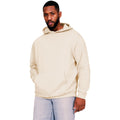 Ecru - Front - Casual Classics Mens Core Ringspun Cotton Oversized Hoodie