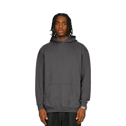 Charcoal - Front - Casual Classics Mens Core Ringspun Cotton Oversized Hoodie