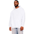 White - Front - Casual Classics Mens Core Ringspun Cotton Oversized Hoodie