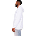 White - Side - Casual Classics Mens Core Ringspun Cotton Oversized Hoodie