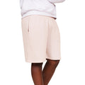 Ecru - Front - Casual Classics Mens Blended Core Ringspun Cotton Oversized Shorts