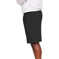 Black - Side - Casual Classics Mens Blended Core Ringspun Cotton Oversized Shorts