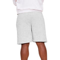 Sports Grey - Back - Casual Classics Mens Blended Core Ringspun Cotton Oversized Shorts