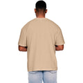Sand - Back - Casual Classics Mens Core Ringspun Cotton Oversized T-Shirt