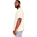 Ecru - Side - Casual Classics Mens Core Ringspun Cotton Oversized T-Shirt