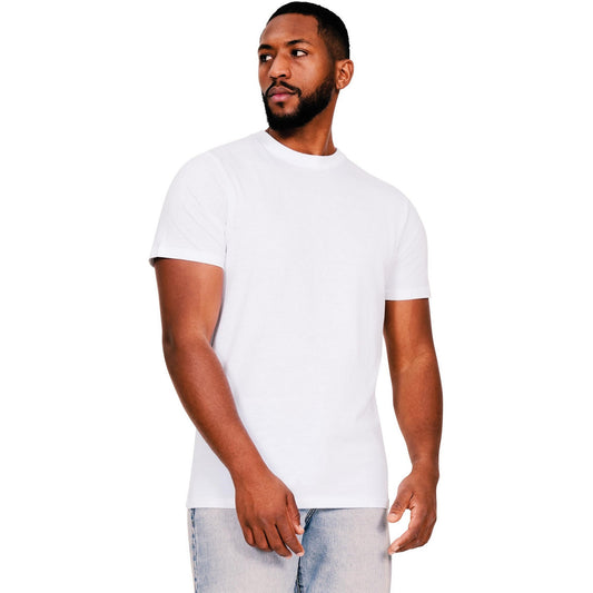 White - Front - Casual Classics Mens Muscle Ringspun Cotton T-Shirt