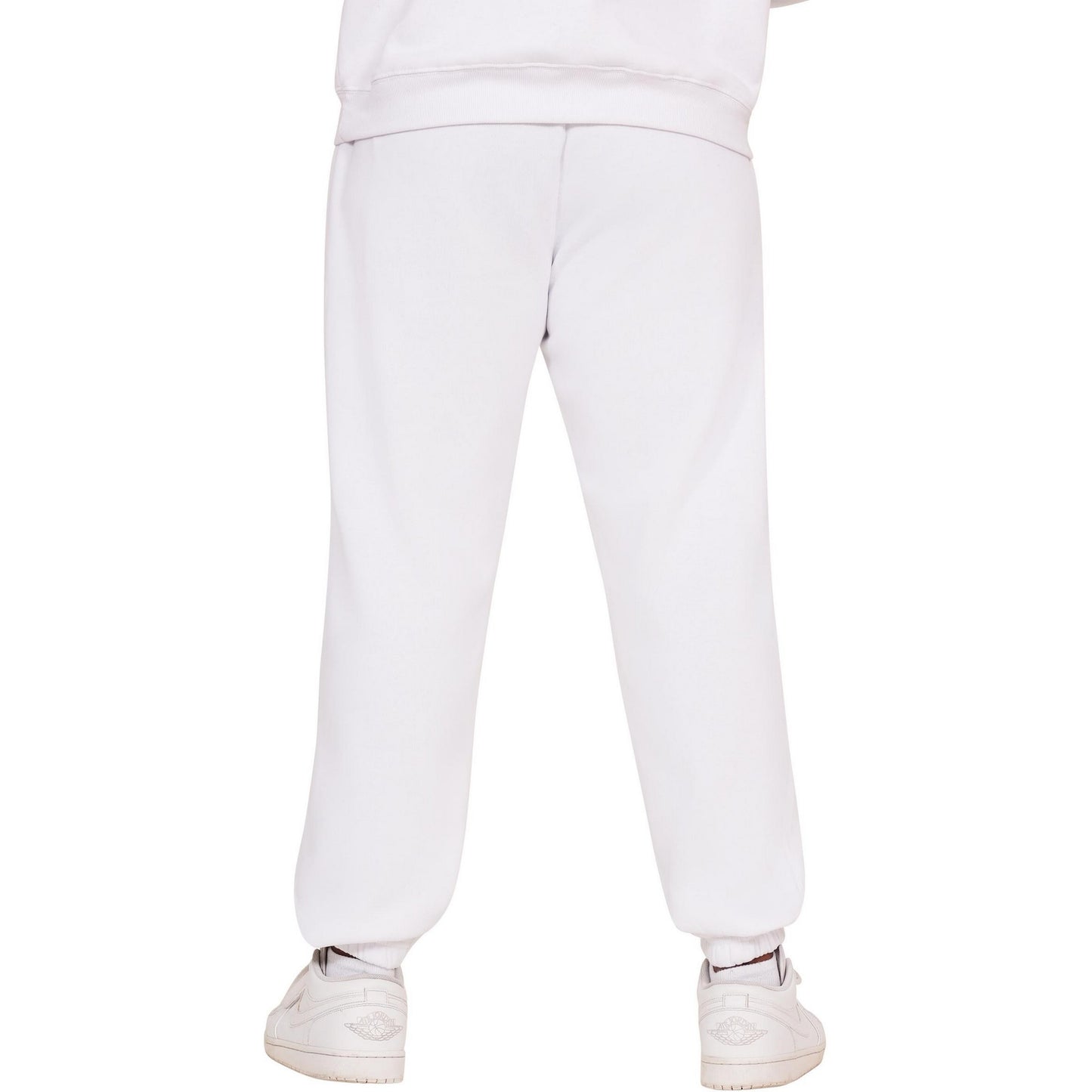 White - Back - Casual Classics Mens Blended Core Ringspun Cotton Oversized Jogging Bottoms