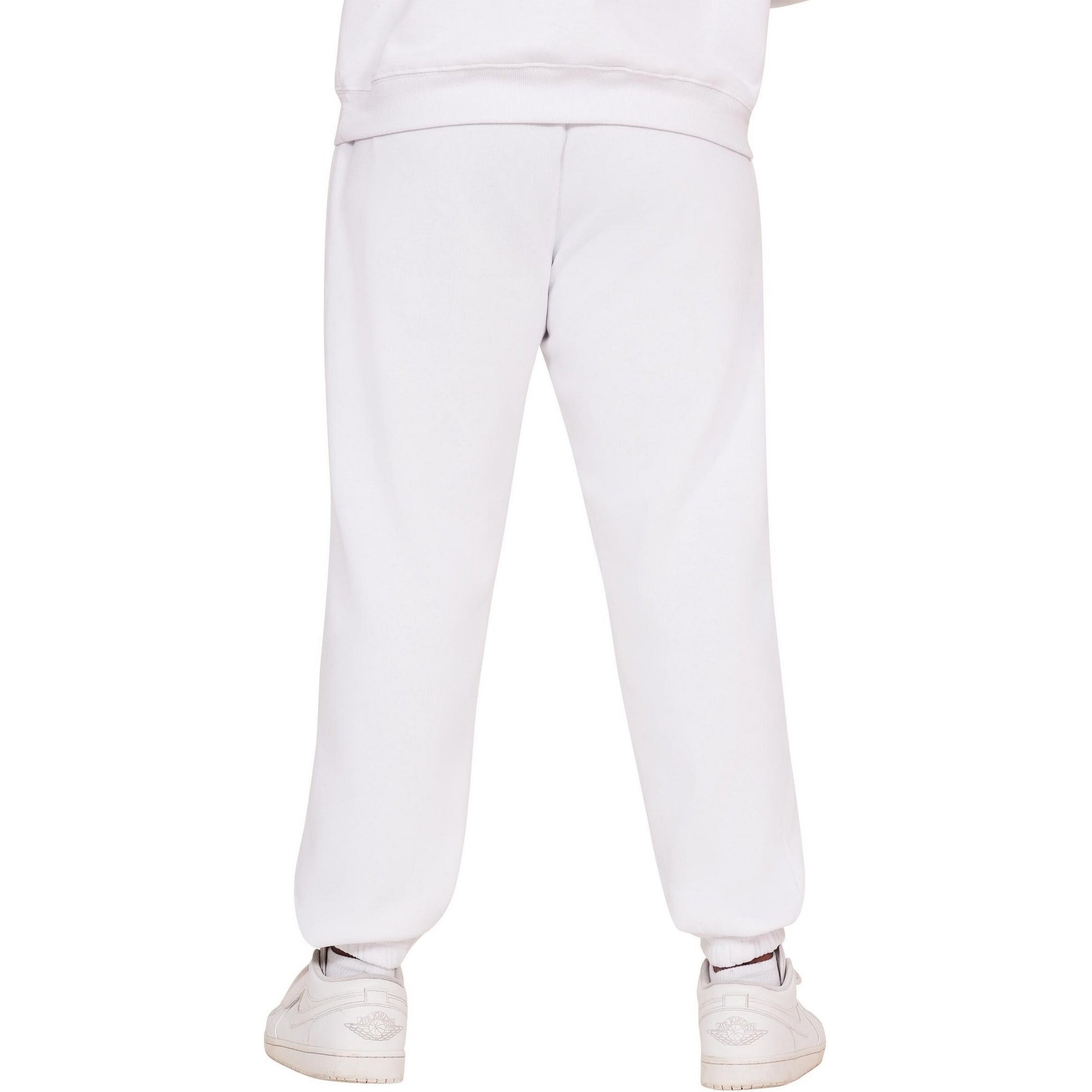 White - Back - Casual Classics Mens Blended Core Ringspun Cotton Oversized Jogging Bottoms