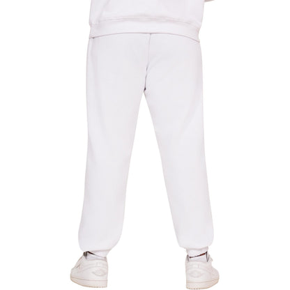 White - Back - Casual Classics Mens Blended Core Ringspun Cotton Oversized Jogging Bottoms