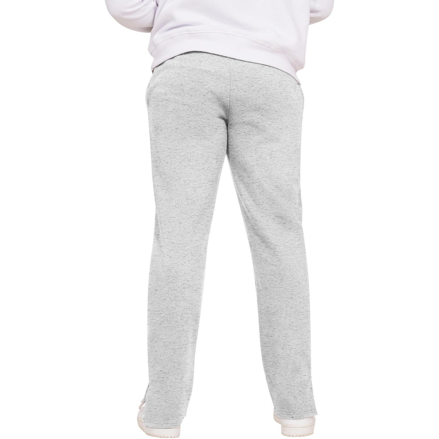 Heather Grey - Back - Casual Classics Mens Blended Core Split Hem Tall Jogging Bottoms