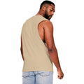 Sand - Back - Casual Classics Mens Ringspun Cotton Drop Arm Holes Tank Top