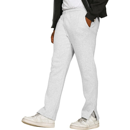 Ash Grey - Front - Casual Classics Mens Blended Core Ringspun Cotton Regular Jogging Bottoms