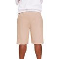 Sand - Back - Casual Classics Mens Blended Core Ringspun Cotton Tall Oversized Shorts