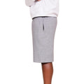 Sports Grey - Side - Casual Classics Mens Blended Core Ringspun Cotton Tall Oversized Shorts