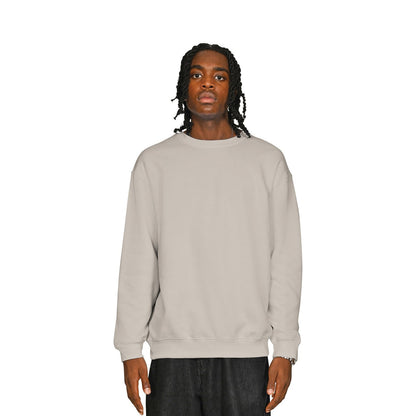 Stone - Front - Casual Classics Mens Ringspun Cotton Tall Oversized Sweatshirt