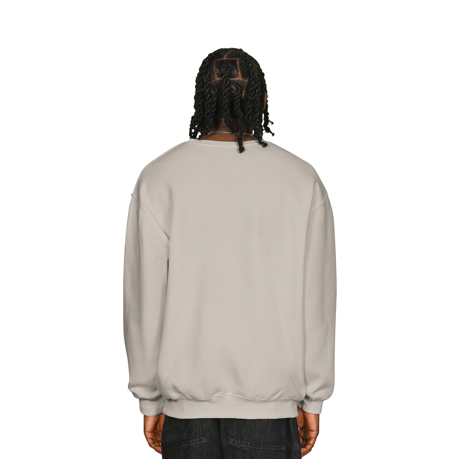 Stone - Back - Casual Classics Mens Ringspun Cotton Tall Oversized Sweatshirt