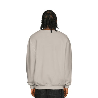 Stone - Back - Casual Classics Mens Ringspun Cotton Tall Oversized Sweatshirt