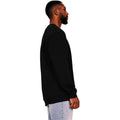 Black - Side - Casual Classics Mens Ringspun Cotton Tall Oversized Sweatshirt