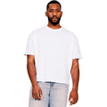 White - Front - Casual Classics Mens Ringspun Cotton Oversized T-Shirt