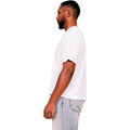 White - Side - Casual Classics Mens Ringspun Cotton Oversized T-Shirt