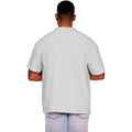 Heather Grey - Back - Casual Classics Mens Ringspun Cotton Extended Neckline T-Shirt