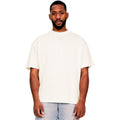Ecru - Front - Casual Classics Mens Ringspun Cotton Extended Neckline T-Shirt