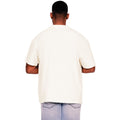 Ecru - Back - Casual Classics Mens Ringspun Cotton Extended Neckline T-Shirt