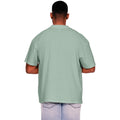 Sage - Back - Casual Classics Mens Ringspun Cotton Extended Neckline T-Shirt
