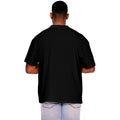 Black - Back - Casual Classics Mens Ringspun Cotton Extended Neckline T-Shirt