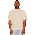 Sand - Front - Casual Classics Mens Ringspun Cotton Extended Neckline T-Shirt