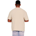 Sand - Back - Casual Classics Mens Ringspun Cotton Extended Neckline T-Shirt
