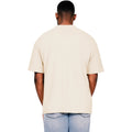 Ecru - Back - Casual Classics Mens Ringspun Cotton Extended Neckline Oversized T-Shirt