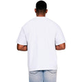 White - Back - Casual Classics Mens Ringspun Cotton Extended Neckline Oversized T-Shirt