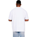 White - Back - Casual Classics Mens Ringspun Cotton Extended Neckline Tall Oversized T-Shirt