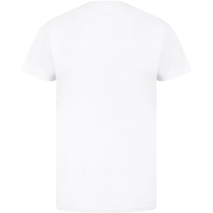 White - Back - Casual Classics Mens Ringspun Cotton Longline T-Shirt